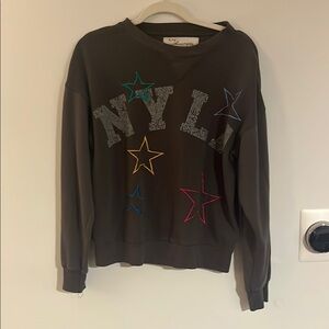 Brown Star Sweater